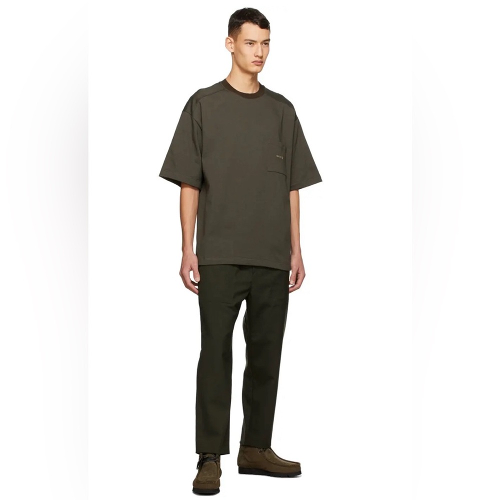 OAMC Cropped Drawcord Trousers - Deep Green